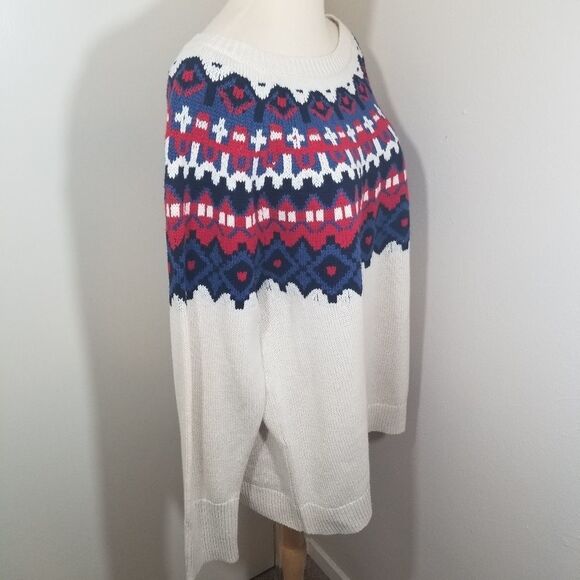 {Chaps} 🆕️ Andrea Fairisle Sweater - Picture 7 of 13